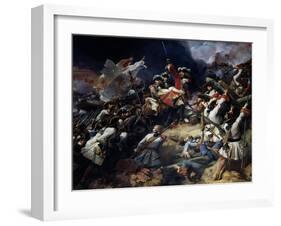 Battle of Denain, 24th July 1712, 1839-Jean Alaux-Framed Giclee Print