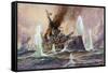 Battle of Dogger Bank-Willy Stower-Framed Stretched Canvas