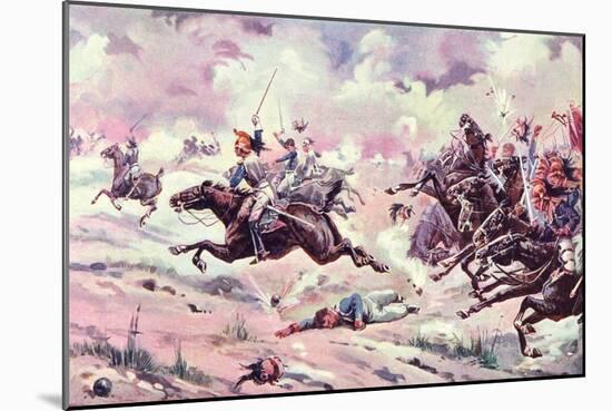 Battle of Dresden-null-Mounted Art Print