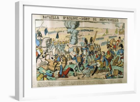 Battle of Essling - Death of Montebello, May 1809-Francois Georgin-Framed Giclee Print