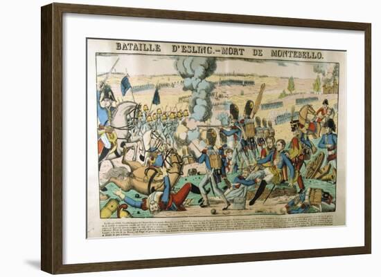 Battle of Essling - Death of Montebello, May 1809-Francois Georgin-Framed Giclee Print