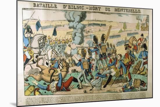 Battle of Essling - Death of Montebello, May 1809-Francois Georgin-Mounted Giclee Print