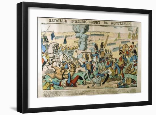 Battle of Essling - Death of Montebello, May 1809-Francois Georgin-Framed Giclee Print