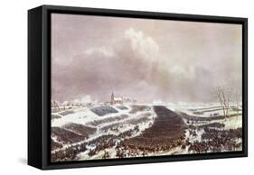 Battle of Eylau, 8 February 1807-Jean Antoine Simeon Fort-Framed Stretched Canvas