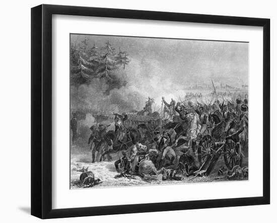 Battle of Eylau Charge of the Cuirassiers-null-Framed Art Print