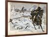 Battle of Eylau, Napoleon Orders Murat to Charge Russian Army-Jacques de Breville-Framed Art Print
