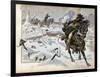 Battle of Eylau, Napoleon Orders Murat to Charge Russian Army-Jacques de Breville-Framed Art Print