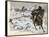 Battle of Eylau, Napoleon Orders Murat to Charge Russian Army-Jacques de Breville-Framed Stretched Canvas