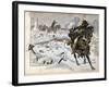 Battle of Eylau, Napoleon Orders Murat to Charge Russian Army-Jacques de Breville-Framed Art Print