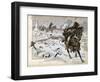 Battle of Eylau, Napoleon Orders Murat to Charge Russian Army-Jacques de Breville-Framed Art Print