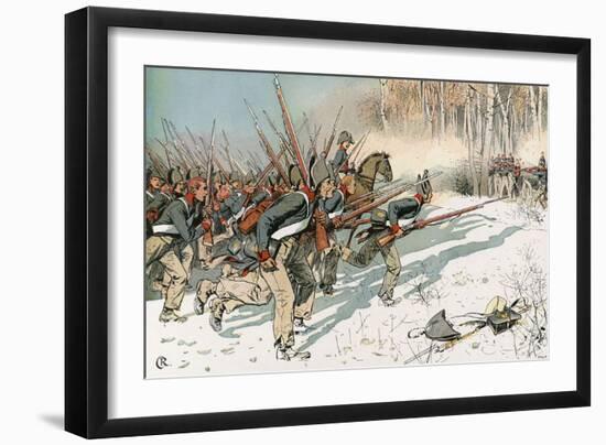 Battle of Eylau-Carl Rochling-Framed Art Print