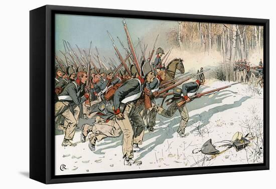 Battle of Eylau-Carl Rochling-Framed Stretched Canvas