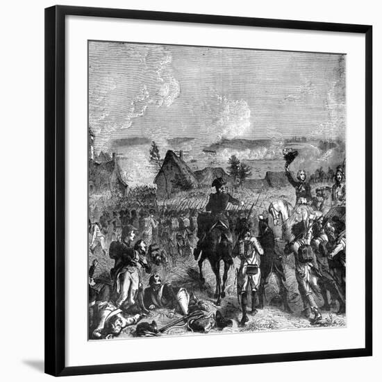 Battle of Fleurus, June 1794 (1882-188)-E Deschamps-Framed Giclee Print