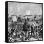 Battle of Fleurus, June 1794 (1882-188)-E Deschamps-Framed Stretched Canvas