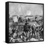 Battle of Fleurus, June 1794 (1882-188)-E Deschamps-Framed Stretched Canvas