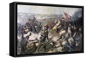 Battle of Fleurus, June 1794-Jean-Baptiste Mauzaisse-Framed Stretched Canvas