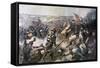 Battle of Fleurus, June 1794-Jean-Baptiste Mauzaisse-Framed Stretched Canvas