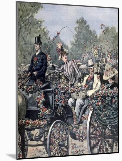 Battle of Flowers Parade, 1891-Henri Meyer-Mounted Giclee Print