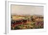 Battle of Fontenoy, 11 May 1745: The French and Allies Confronting Each Other-Felix Philippoteaux-Framed Giclee Print