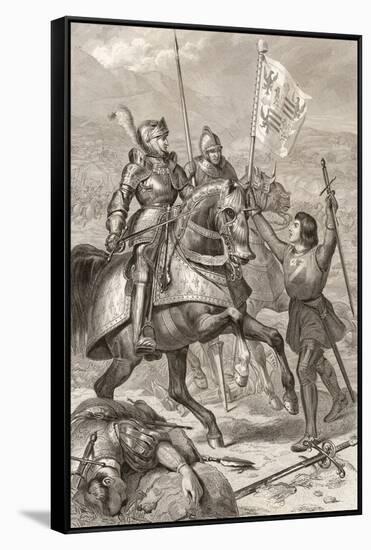 Battle of Fornovo 1495-null-Framed Stretched Canvas