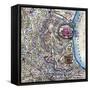 Battle of Fort Donelson - Civil War Panoramic Map-Lantern Press-Framed Stretched Canvas