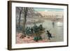 Battle of Fredericksburg, Pub. L. Prang & Co., 1886 (Colour Litho)-Thure De Thulstrup-Framed Giclee Print