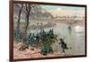 Battle of Fredericksburg, Pub. L. Prang & Co., 1886 (Colour Litho)-Thure De Thulstrup-Framed Giclee Print