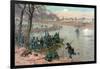 Battle of Fredericksburg, Pub. L. Prang & Co., 1886 (Colour Litho)-Thure De Thulstrup-Framed Giclee Print