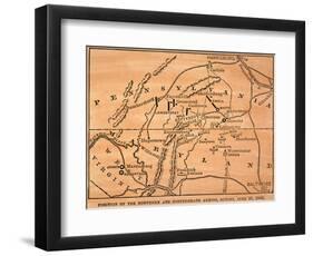 Battle Of Gettysburg, 1863-null-Framed Giclee Print