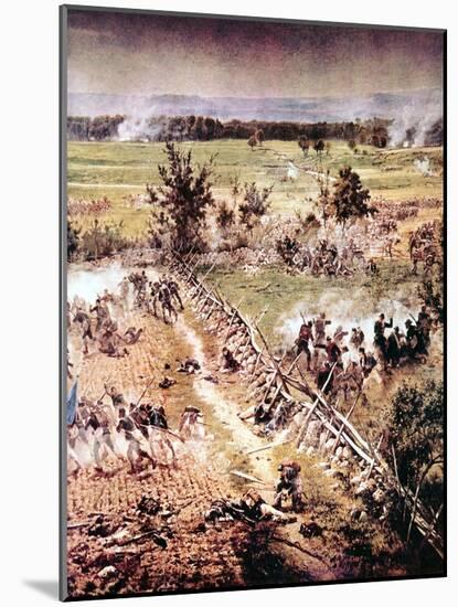Battle of Gettysburg, American Civil War, 1-3 July 1863-null-Mounted Giclee Print