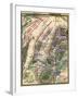 Battle of Gettysburg - Civil War Panoramic Map-Lantern Press-Framed Art Print