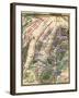 Battle of Gettysburg - Civil War Panoramic Map-Lantern Press-Framed Art Print