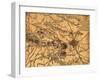 Battle of Gettysburg - Civil War Panoramic Map-Lantern Press-Framed Art Print