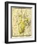 Battle of Gettysburg - Civil War Panoramic Map-Lantern Press-Framed Art Print