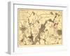 Battle of Gettysburg - Civil War Panoramic Map-Lantern Press-Framed Art Print