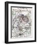 Battle of Gettysburg - Civil War Panoramic Map-Lantern Press-Framed Art Print