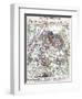 Battle of Gettysburg - Civil War Panoramic Map-Lantern Press-Framed Art Print