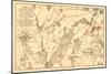 Battle of Gettysburg - Civil War Panoramic Map-Lantern Press-Mounted Art Print