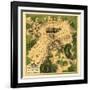 Battle of Gettysburg - Civil War Panoramic Map-Lantern Press-Framed Art Print