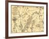 Battle of Gettysburg - Civil War Panoramic Map-Lantern Press-Framed Art Print