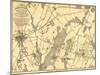 Battle of Gettysburg - Civil War Panoramic Map-Lantern Press-Mounted Art Print