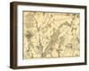 Battle of Gettysburg - Civil War Panoramic Map-Lantern Press-Framed Art Print