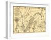 Battle of Gettysburg - Civil War Panoramic Map-Lantern Press-Framed Art Print