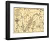 Battle of Gettysburg - Civil War Panoramic Map-Lantern Press-Framed Art Print