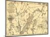 Battle of Gettysburg - Civil War Panoramic Map-Lantern Press-Mounted Art Print