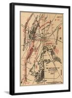 Battle of Gettysburg - Civil War Panoramic Map-Lantern Press-Framed Art Print