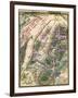 Battle of Gettysburg - Civil War Panoramic Map-Lantern Press-Framed Art Print