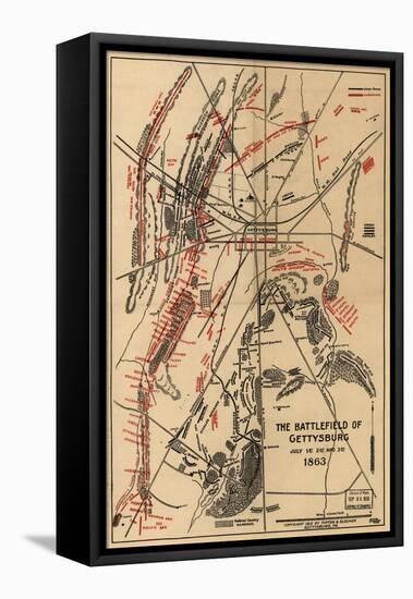 Battle of Gettysburg No.1-null-Framed Stretched Canvas