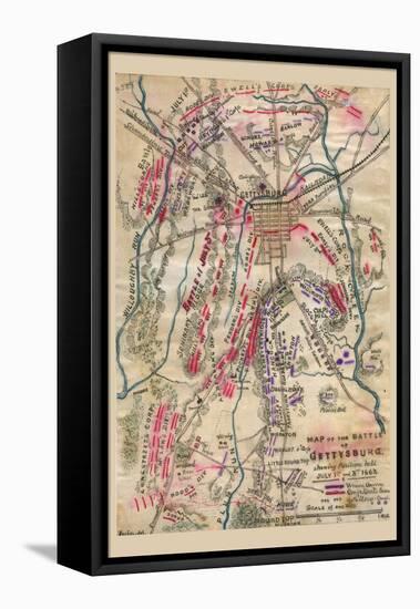 Battle of Gettysburg No.3-null-Framed Stretched Canvas