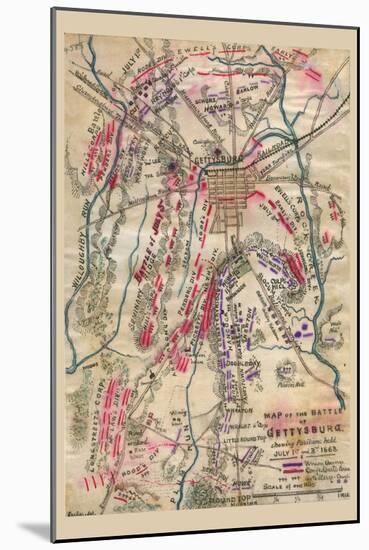 Battle of Gettysburg No.3-null-Mounted Art Print